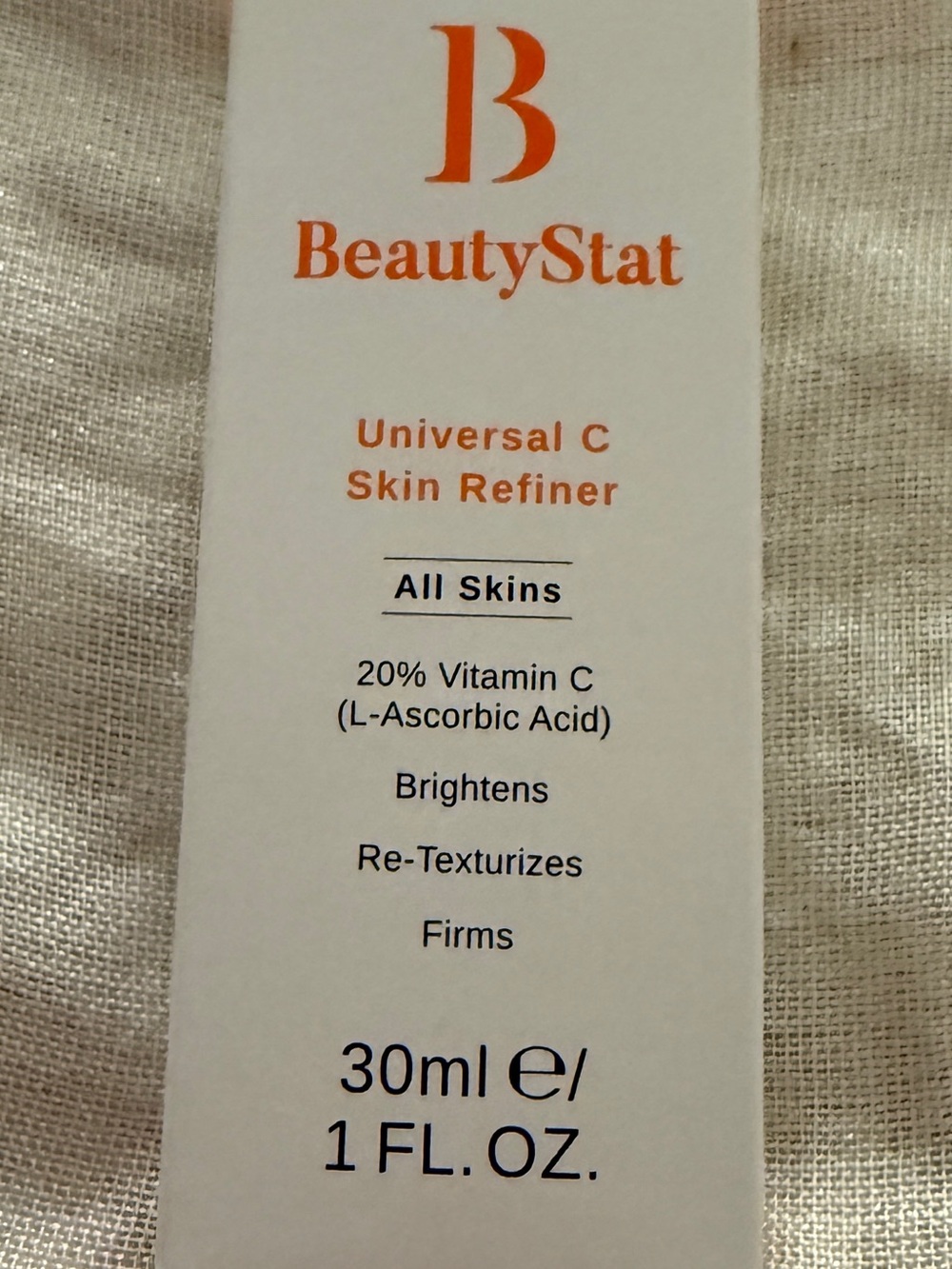 BeautyStat Universal C Skin Refiner 20% Vitamin C Serum 1 oz / 30 mL New Sealed
